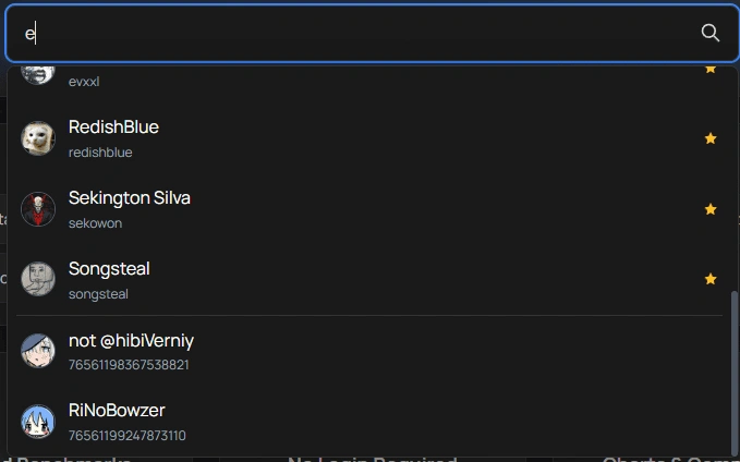 User Search Interface